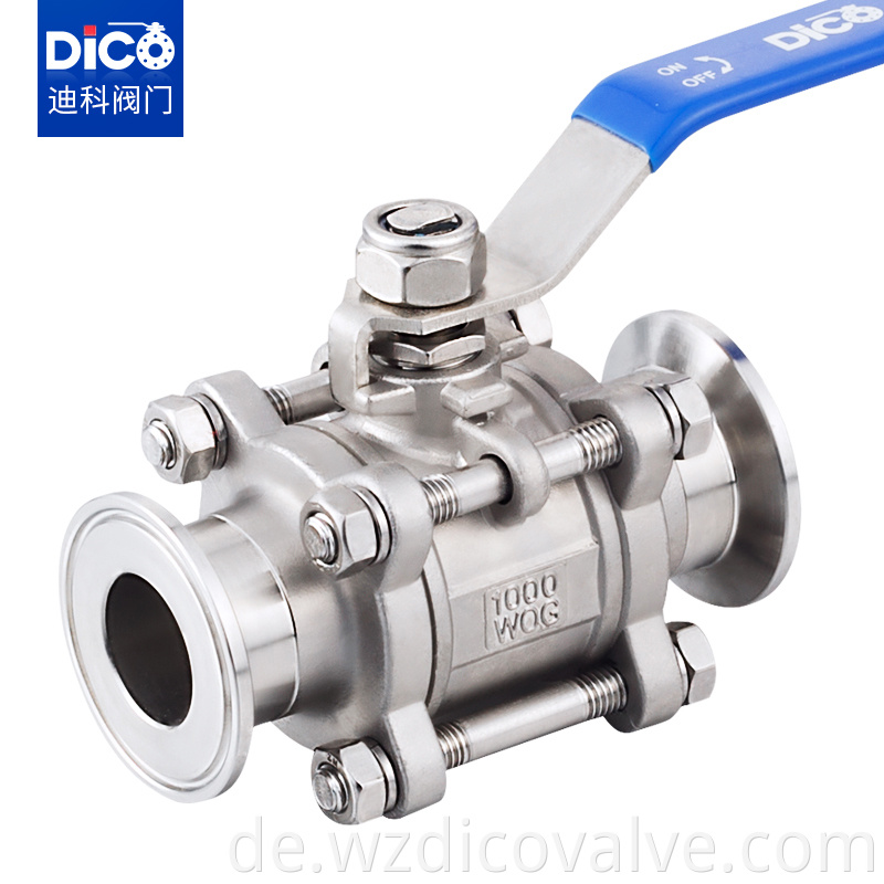 Clamp End ball valve